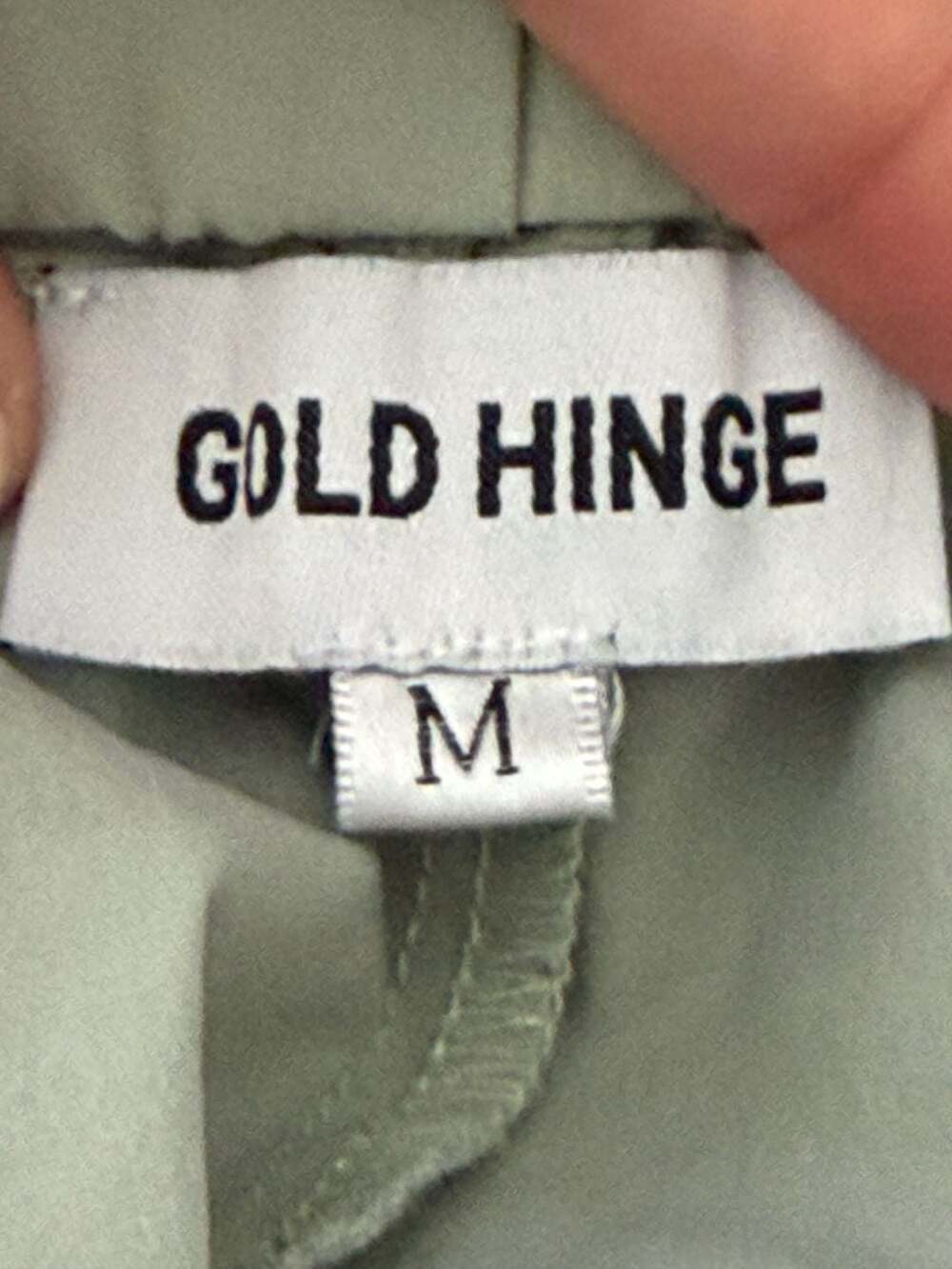 Gold Hinge Sage Green Baggy Multi-Pocket Parachute Cargo Pants - Picture 4 of 4